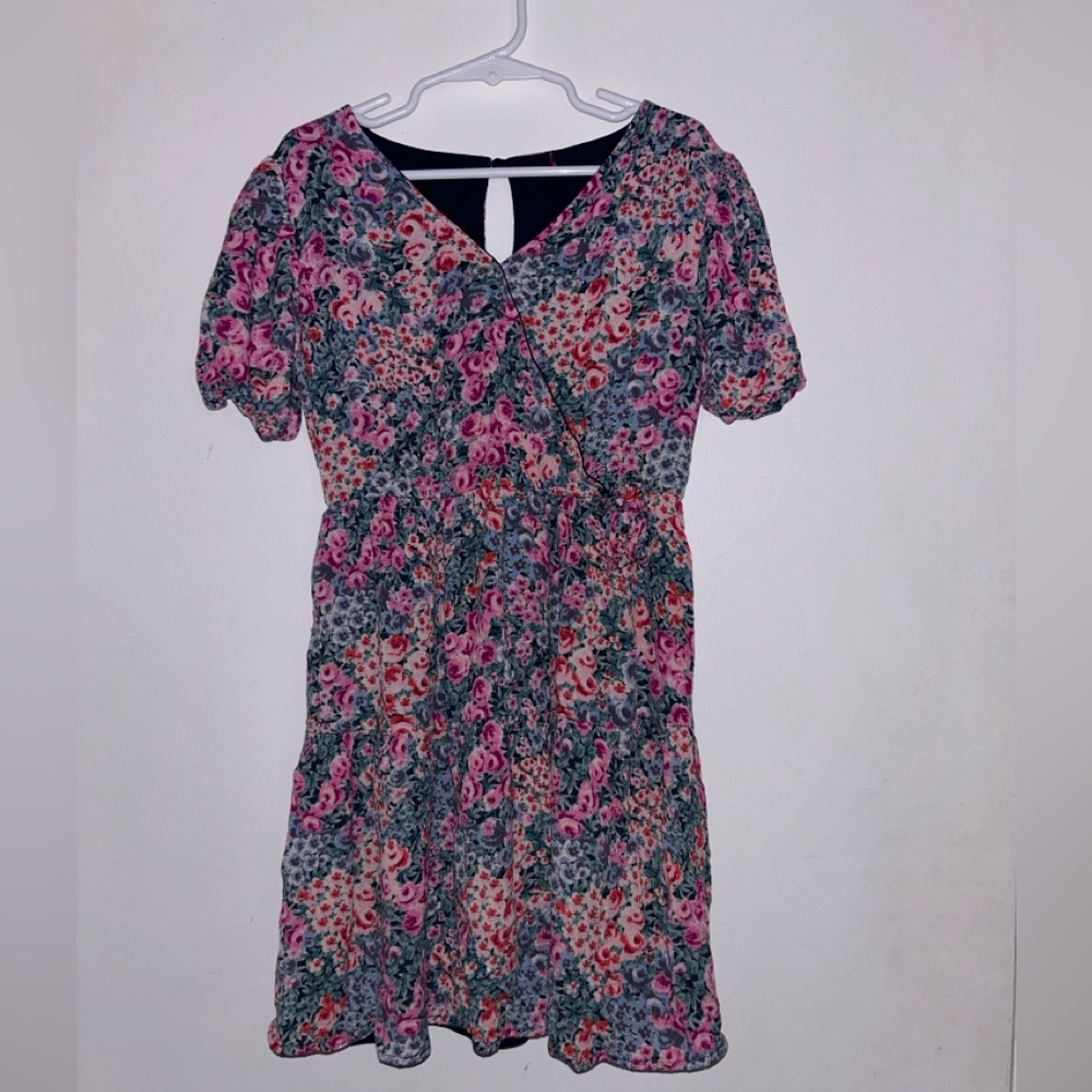 Girls floral print dress